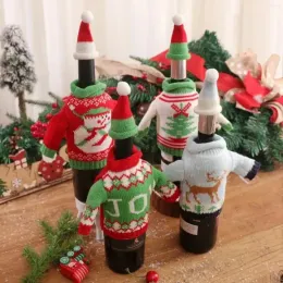 Decorazioni natalizie Decorazione Maglione Borsa per bottiglia di vino Manica per la cena Forniture per la cucina Coppa Cove 1101