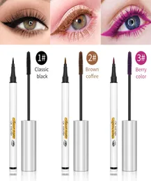 Qic Jewel Light Color Liquid Eyeliner och Mascara Set 36h långvarig vattentät 3 färgalternativ Eye Makeup1587034