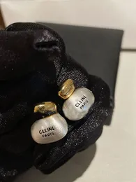 Kadınlar Desinger Stud Metal Fırçalı Küpe Harfli Kadın Rengi Eşleşen Altın Gümüş İğne Moda Takı Parti için