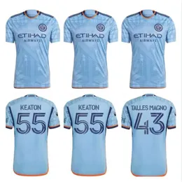 qqq8 Mls 2023 2024 New York City Fc Futebol Jerseys Home Away Nycfc 23 24 Thiago Moralez Talles Magno Keaton Fãs Jogador Versão Futebol