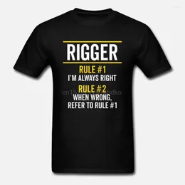 Magliette da uomo Camicia da uomo Rigger Rules Always Right Funny Job Gift (1) Maglietta da donna