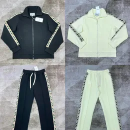 Casablanca Laurel Webbing Zip Jacket Uomo e donna Cappotti sportivi firmati Abbigliamento sportivo casual Set Outwear247B