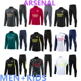 2023 2024 Pepe Saka Pink Arsen Tracksuit Football Football Koszulki 23 24 Gunners Training Suit Odegaard Thomas Tierney Smith Rowe Transport Men Kids Sportswear Kit Kids