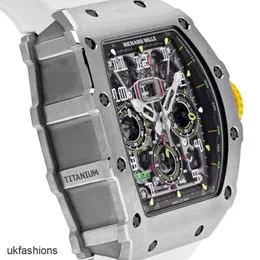 Richardmiler Mechanical Automatic Wristwatches Swiss Made Watches Richardmiler RM11-02 GMT Oro Rosa Titanio Gomma Orologio AutomaticoHBSC