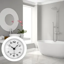Wall Clocks Sucker Clock Anti-fog Operated Silent Bathroom Digital Pocket Watch Waterproof Hanging Plastic Office