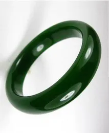 Bangle China Natural Green Hetian Nefrite Jade Bransoletka „Ręcznie robiona” 60 mm