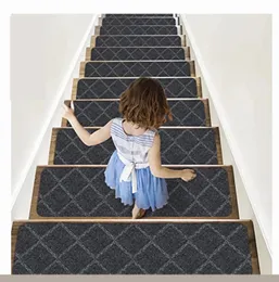 Carpet 76x203cm Household Soft Selfadhesive Stair Tread Mat Protector Nonslip Multiple Patterns Absorbent 231031