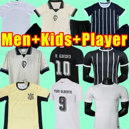 2023 2024 Corinthian Soccer Jerseys Yuri Alberto PAULINHO 23 24 camisetas de footb Gustavo Balbuena Guedes Club maglia da calcio Terzo Fans Player versione uomo bambino