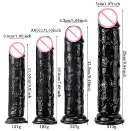 Sex Toy Massager Adult Massager Black Realistic Dildo 7 Inch Small with Strong Suction Cup for Hand-free Play Vagina G-spot Anal Simulate Woman