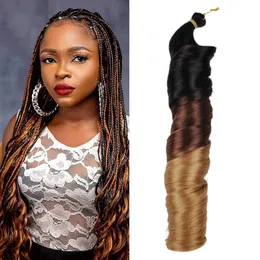 Afro Attachments Silky Synthetic Spiral Curly Hair Extensions Hairpiece for Braids Meches Braiding Hair