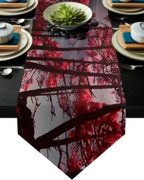 Table Runner Forest Red Mangrove Table Runner Modern Table Flag Home Party Country Wedding Decoration Tablecloth Table Runners 231101