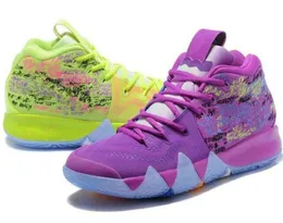 Kyrie Irving 4 4S IV Men Basketbalschoenen Confetti Ankle Taker Lucky Charms Halloween Bhm Equality Mamba Light Volt 2023 Man Hommes Trainers Sneaker Maat 7 - 12 A5
