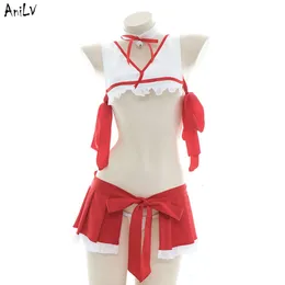 Ani Japanese Anime Witch Kimono Uniform Costume Girl Bell Red Hakurei Reimu Underwear Swimsuit Pool Party Cosplay Clothes cosplay