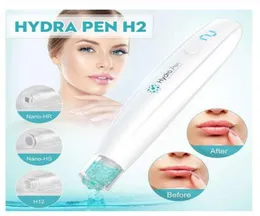 Hydra Pen H2 Derma Roller Aplicador automático de soro para cuidados com a pele HydraPen Microneedling DermaPen com 2 unidades de cartuchos de agulhas2277559