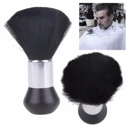 Spazzola per spolverino per collo da barbiere alla moda Spazzola morbida per parrucchiere Stilista per parrucchiere Spazzola per pulizia dei capelli Sweep per taglio di capelli Nera