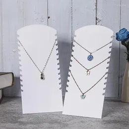 Torebki biżuterii Modna Naszyjnik stojak na wiele kutków pokazujących półkę akrylową l erasel stojak na biżuterię organizer