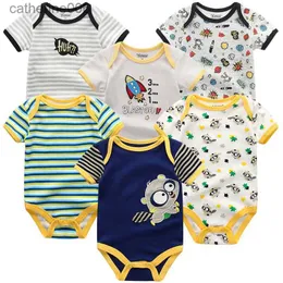 Jumpsuits Baby Boy Jumpsuits 3 sztuki Ubrania noworodka Zestaw maluch dziewczyna bodysuit kiddiezoom odzież 100%bawełny miękkie niemowlęta rompers 0-12ml231101