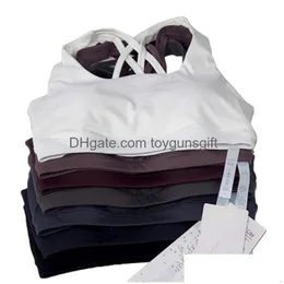 Reggiseni sportivi da yoga da donna Crop Top Abbigliamento da palestra per fitness Intimo femminile Abbigliamento Ragazze Abbigliamento sportivo Corpetto da donna Consegna a goccia Dhgus