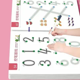 Drawing Painting Supplies Children Magical Tracing Workbook Set Pen Control Training Drawing Learning Magic Book Toy Montessori Curious Child Workbook 231031