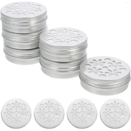 Hundhalsar 10 PCS Suite Hollow Threaded Aluminium Box Work inomhusdekor TEA LEAF STRECK LID LUFTER FRESHENER HOLKER