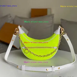 7A Half Moon Bags Loop Crescent Armpit Bags Chain Shoulder Bag Handbag Tennis Classic Tone Pouch Jacquard Weave Flannelette Purse Gauze Gold