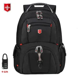 Plecak Waterproof Waterproof Męski plecak 15,6/17 -calowy plecak laptopa szkolne torby podróżne duże pojemność Bagpack Mochila 231031