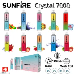 Original Crystal 7000 Puffs European Vaper Vapes 8000 9000Puff Crystal Bar 10K Puff Disposable Vape Desechable Vapes EU VAPE PULD 10K 0% 2% 3% 5% Tornado Förfyllda vagnar