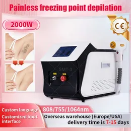 Best 3 Wavelength ice Platinum RF 808nm Diode Laser Hair Removal Machine HAIR REMOVL LASER For REMOVE hair diode laser