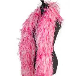 Feather Boa 10ply Fluffy Ostrich Feathers sjal trim för karneval cosplay klänning Sying Pluma Dekoration Halsduk