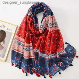 Sclesves Bandannas Designer Discerf Luxury Scarves for Women Red Blue Woman و Dickf SHLs for Cotton Veils Bandana Brandl231101