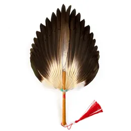 New Style Natural Duck Ventilador Hand Feather Dance Fan Abanicos Para Boda Eventail A Main Photographic Prop