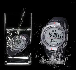 Bilek saatleri su geçirmez LED saatler erkekler için açık hava spor dijital kuvars alarm bilek saati moda elektronik relgiowristwatches Bert22