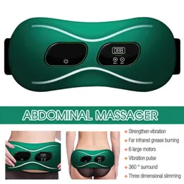 Core Abdominal Trainers Electric Slimming Belt Fast Fat Vibration Massage Främja matsmältningsuppvärmning Midjetränare Stimulator för fitness WOM Q2J5 231031
