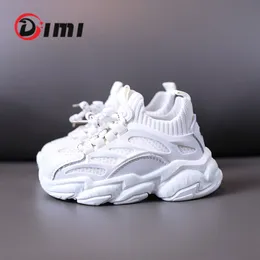 Sneakers DIMI Autumn Kids Shoes For Boys Girls Sport Shoes Fashion Breathable Knitting Soft Non-Slip Outdoor Casual Children Sneaker 230331