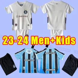 2023 2024 Gremio Futebol Jerseys ELKESON FERREIRA GEROMEL LEIVA CAMPAZ DIEGO SOUZA KANNEMANN 23 24 futebol home away kits completos adultos homens crianças