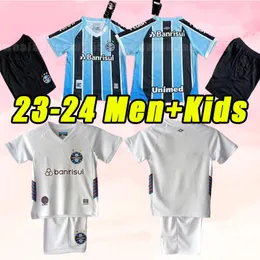 23 24 24 Koszulki piłkarskie Gremio Elkeson D.Costa Guild Giuliano 2023 2024 Ramiro Geromel Luan Maicon Fernandinho Men Football Shirts Home Away Men Child Adult Set