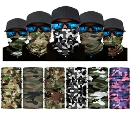 Açık Dikişsiz Sihirli Eşarp Kayak Camo Yarım Yüz Maskesi Bandana Boyun Isıtıcı Kafa Biber Bisiklet Maskesi Cyz28907399957