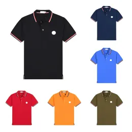 męska koszula polo męskie T shirt podstawowe 16 kolorów logo klatki piersiowej koszule polo france luksusowa marka tee sporty na zewnątrz oddychanie Wysokiej jakości luźne kolar hurtowy koszulka hurtowa