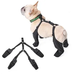 Haustier-Schutzschuhe für Hunde, wasserdicht, verstellbar, atmungsaktiv, für Outdoor-Spaziergänge, weich, Französische Bulldogge, Haustier-Pfotenschutz, 231031