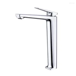 Kitchen Faucets High Quality Kaiping Bathroom Tall Square Mixer Water El Chrome Basin Faucet