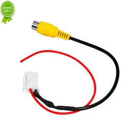 Ny 4 -stift för Toyota Car Male Connector Radio Back Up Reverse Camera RCA Input Plug Cable Adapter