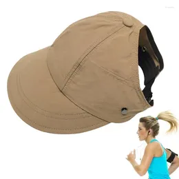 Cycling Caps Sun Visor Hat Protection Summer UV مع سفر محمول قابلة للطي على نطاق واسع للتنس يركض صيد الجولف