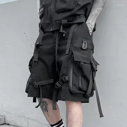 Shorts masculinos verão carga homens soltos 2023 em linha reta multi bolsos calças de alta qualidade na moda rua juventude y2k grunge sweatpants