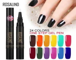 Soak Off UV Gel Nail Polish Pen 3 In 1 Professional Nail Art 24 colors to choose from fast 9694734