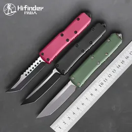 Hifinder 85 Sürüm Altı Renk Bıçak Bıçağı: Hellhound D2, Tutma: 6061-T6aluminum (CNC). Outdoor Kamp Hayatta Kalma Bıçakları EDC Aracı, Toptan Satış