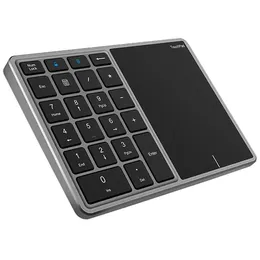 BT-14 Bluetooth 2.4G Wireless Mini Numeric Keyboard Computer Laptop Keypad with Touchpad