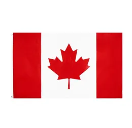 Kanada flagga freeshipping direkt fabrik grossistbestånd 3x5ft 90x150 cm 100% polyest för hängande dekoration ca can banner2806703