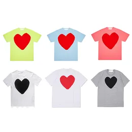 T-shirt da uomo Play Chest Heart Printing Camicia da uomo Cdg Small Red Heart Camicie firmate di marca Commes Europe e American Style Tshirt5Y9R