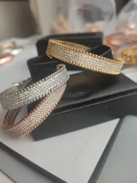 tennis idag Modestil silver Designer rosa 18k guld diamant armband armband Lyxmärke Klassiska diamantsmycken för män kvinnor Fest Bröllop eleganta presenter