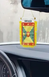 Bandera de colgantes de ventana de granada de genada 10x15 cm de mini granada de granada banderas con taza de succión para la decoración de puertas de la oficina en casa5590152